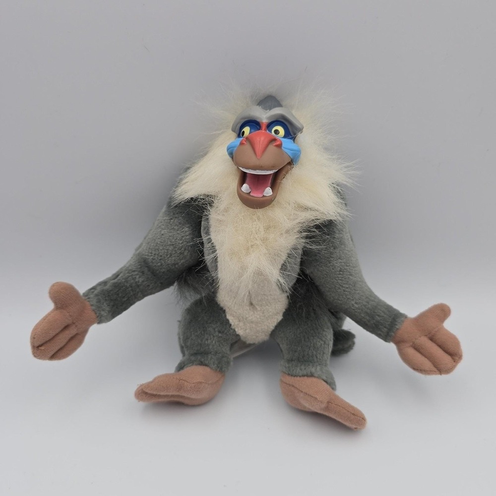 Mattel Disney The Lion King Rafiki Plush Doll Vinyl Face 7" 1994 Vintage